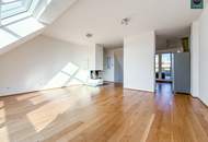 Provisionsfrei: Klimatisierte Dachgeschoss Maisonette mit 2 Terrassen und Kamin nahe Uno City!
