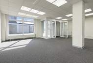 Sichtbare Geschäftsfläche mit großer Glasfront, Seminarraum und Klimaanlage