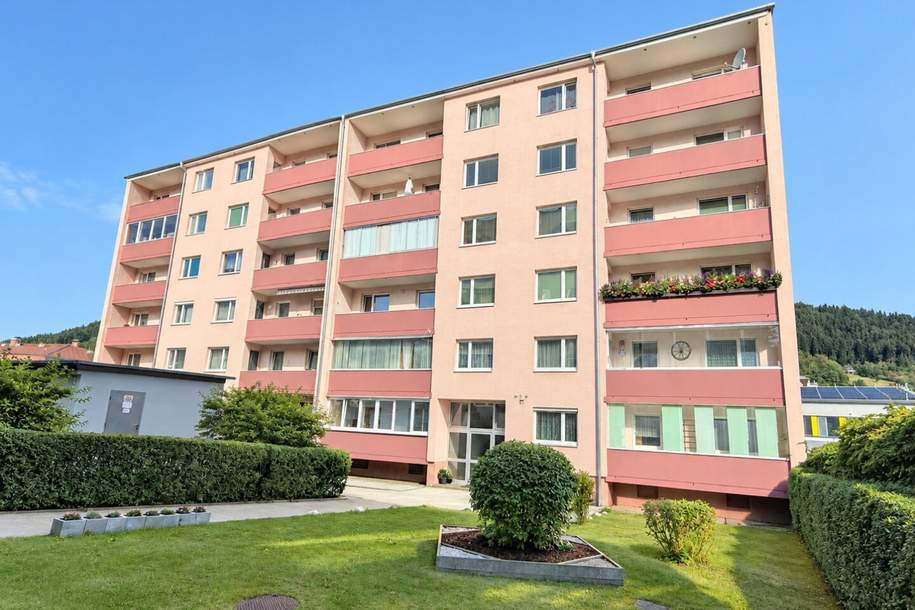 **** Charmante 2-Zimmer 61m² Wohnung in Mürzzuschlag mit 9m² Loggia, gepflegte Einbauküche, Bad und WC! ****, Wohnung-kauf, 69.000,€, 8680 Bruck-Mürzzuschlag