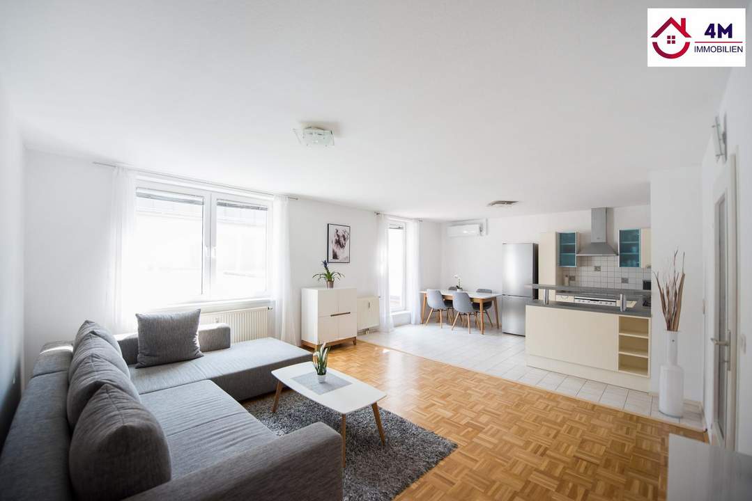 Lichtdurchflutete 3-Zimmer Neubau- Maisonette mit 2 Freiflächen &amp; Garagenplatz