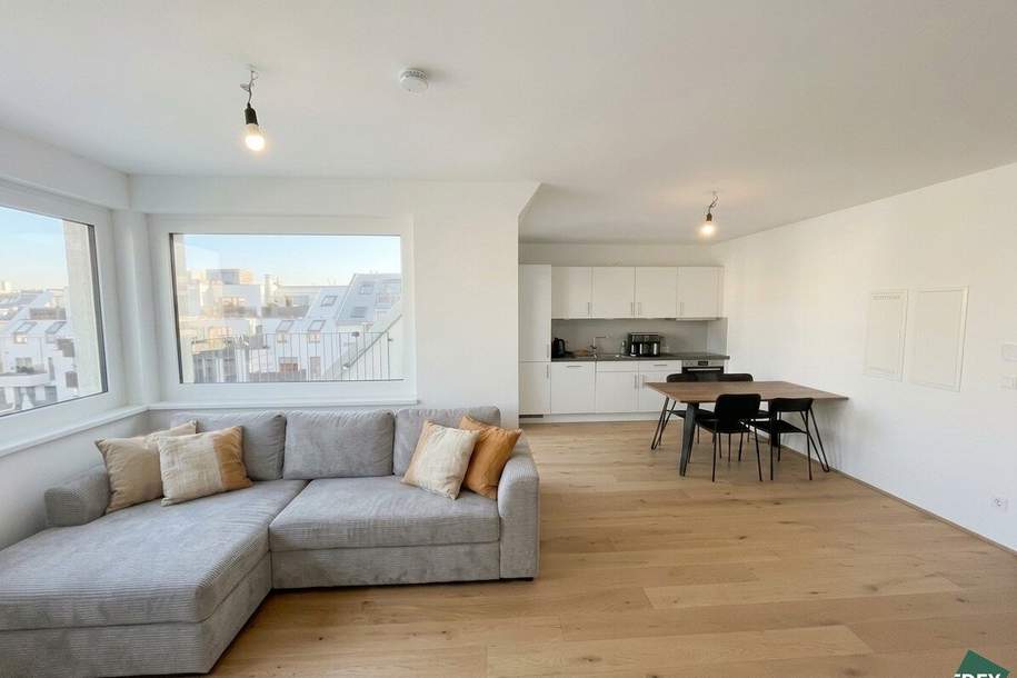 Lichtdurchflutete 2-Zimmer-Wohnung mit großer Terrasse | WOHNEN IN ST. GOTTHARD, Wohnung-miete, 1.039,00,€, 1140 Wien 14., Penzing