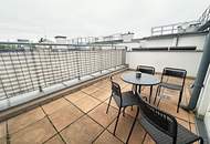STAATSOPER-BLICK, klimatisiertes 110 m2 Dachgeschoss mit 20 m2 Terrasse, 3 Zimmer, Extraküche, 2 Bäder, Möblierung möglich