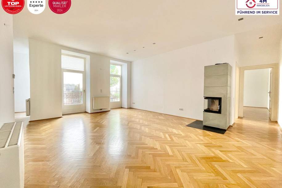 Geäumige ruhige 4-Zimmer-Altbauwohnung mit Terrasse in TOP Lage, Wohnung-kauf, 899.000,€, 1080 Wien 8., Josefstadt