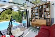 Moderne Designvilla mit Pool, Wintergarten, Kamin - Massivbau in Toplage mit perfekter Anbindung an die U6 (550 m) und Badner Bahn (350 m)