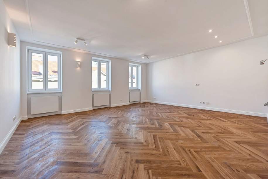 BALKONWOHNUNG im 4. Obergeschoß! Hochwertig sanierter 4-Zimmer-Stilaltbau, Wohnung-kauf, 725.000,€, 1040 Wien 4., Wieden