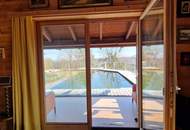 Entzückendes Haus mit Naturbadeteich, Sauna, Jacuzzi in ruhiger idylischer Lage am Güssinger Hügelland mit Traumaussicht