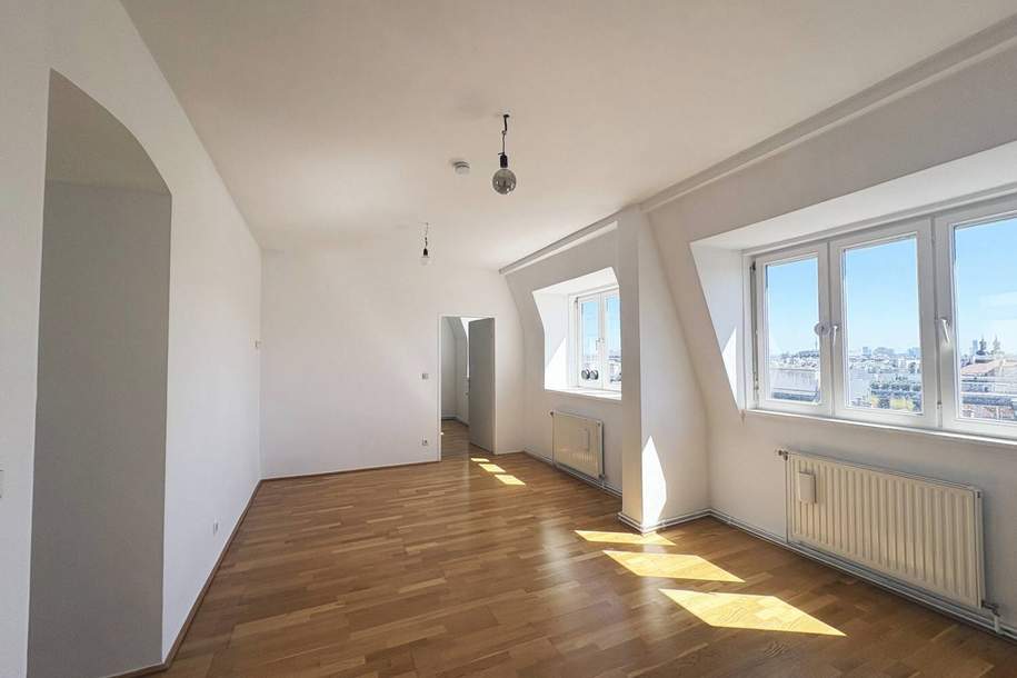 Schöne 2,5-Zimmer-Altbauwohnung nähe Altes AKH - genießen Sie diesen Ausblick, Wohnung-miete, 1.249,00,€, 1080 Wien 8., Josefstadt