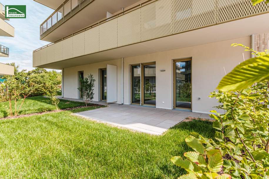 Begehrte Gartenwohnung in Grünruhelage mit ausgezeichneter Ausstattung - Provisionsfrei im "Hirschfeld", Wohnung-kauf, 269.000,€, 1210 Wien 22., Donaustadt