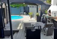 Bungalow mit Partykeller, Pool, Garage
