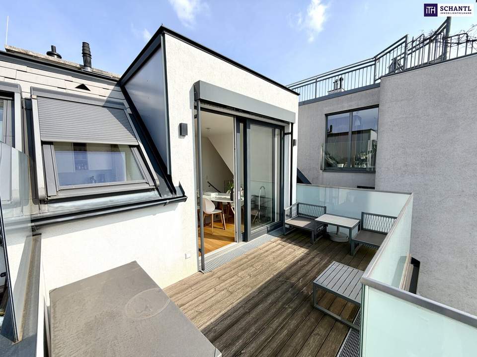 Sonne, Stille und Weitblick – außergewöhnliche Dachgeschosswohnung im Herzen von Margareten.