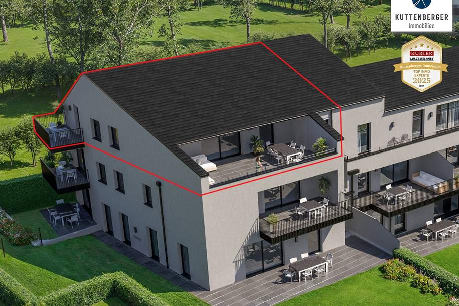 Großzügige Dachgeschoßwohnung mit Terrasse &amp; Balkon (Top 10) - Projekt "KraWe" Am Steindl, Wohnung-kauf, 1.149.000,€, 3500 Krems an der Donau(Stadt)
