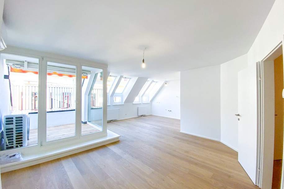 Neubau DG-Terrassenwohnung in Ruhelage | PKW-Stellplatz | 3 Min. zum Kutschkermarkt und zur U6 | 2 Min. zum Aumannplatz, Wohnung-kauf, 599.000,€, 1180 Wien 18., Währing