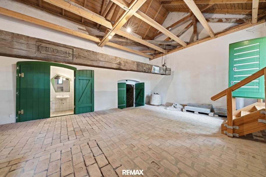 Charmantes Weinpresshaus mit Weinkeller in Minichhofen – Idyllische Grünruhelage im sonnigen Weinviertel, Gewerbeobjekt-kauf, 89.900,€, 3720 Hollabrunn