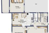 Geräumiges Haus: 7 Zimmer, Garten &amp; Garage