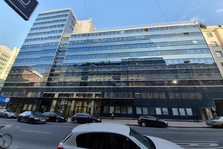 9.OG ++ Büroeinheiten in modernem Bürotower ++ Concierge Service inkl., Gewerbeobjekt-miete, 4.746,23,€, 1040 Wien 4., Wieden
