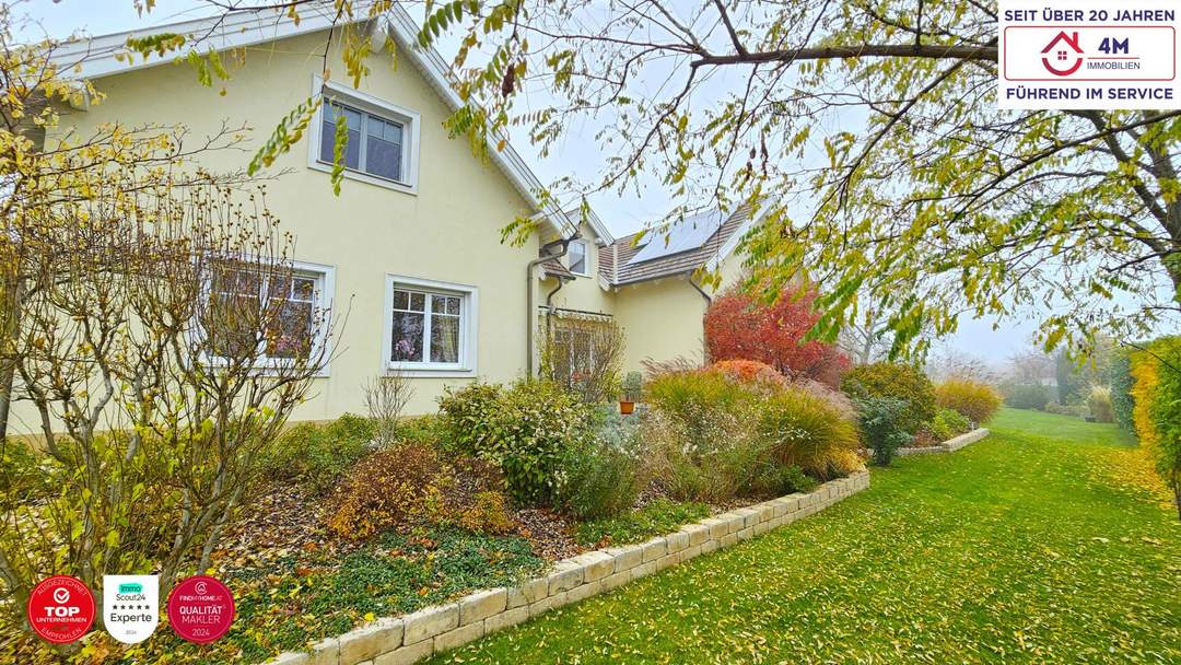 Exklusive Baumeister-Villa (340 m²) mit PV-Anlage, Doppelgarage & großem Designergarten