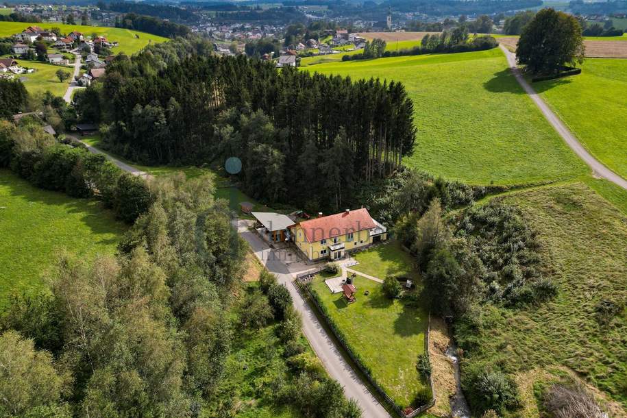 Preis gesenkt! Großzügiges Sacherl mit 2 Wohneinheiten, Garten, Wald &amp; vielseitigen Möglichkeiten, Haus-kauf, 895.000,€, 4870 Vöcklabruck