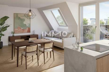 Sonnige 2-Zimmer-Wohnung mit Terrasse im 1. DG - Erstbezug und provisionsfrei, Wohnung-kauf, 292.500,€, 1100 Wien 10., Favoriten