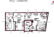 Dachgeschoßwohnung auf 2 Ebenen | 3 Zimmer | Klimaanlage | Terrasse und Balkon