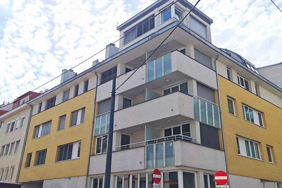 TÜRKENSCHANZPARK-Nähe, sonnige 47 m2 Neubau mit 4 m2 Balkon, Wohnküche, 1 Zimmer, Wannenbad, Parketten, Bastiengasse, Wohnung-miete, 870,10,€, 1180 Wien 18., Währing