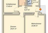 Großzügige 3 Zimmer Wohnung mit schöner Raumaufteilung - 91 m²