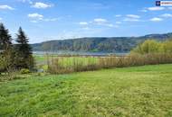 Katzensprung von Ybbs/D. – Mehr Grundstück für wenig Geld! Seltenes Baugrundstück mit genialem Donau-Blick in ruhiger Lage: 2.168 m² für großzügiges Eigenheim, Mehrgenerationenwohnen oder Wohnen &amp; Arbeiten auf einem Grundstück!
