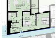 3-Zi Wohnung Erstbezug mit Garten, Loggia, Fußbodenheizung &amp; U-Bahn Nähe in 1220 Wien