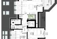 DG-ERSTBEZUG | Gesamtes 2. DG | Hofseitige Terrasse | Lift direkt in die Wohnung | Ost/West | Fernwärme | TG-Stellplatz optional | Nachhaltiges Wohnbauprojekt