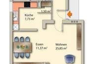 Traumhafte ruhige 4-Zimmer Wohnung mit Loggia und Garage in Urfahr