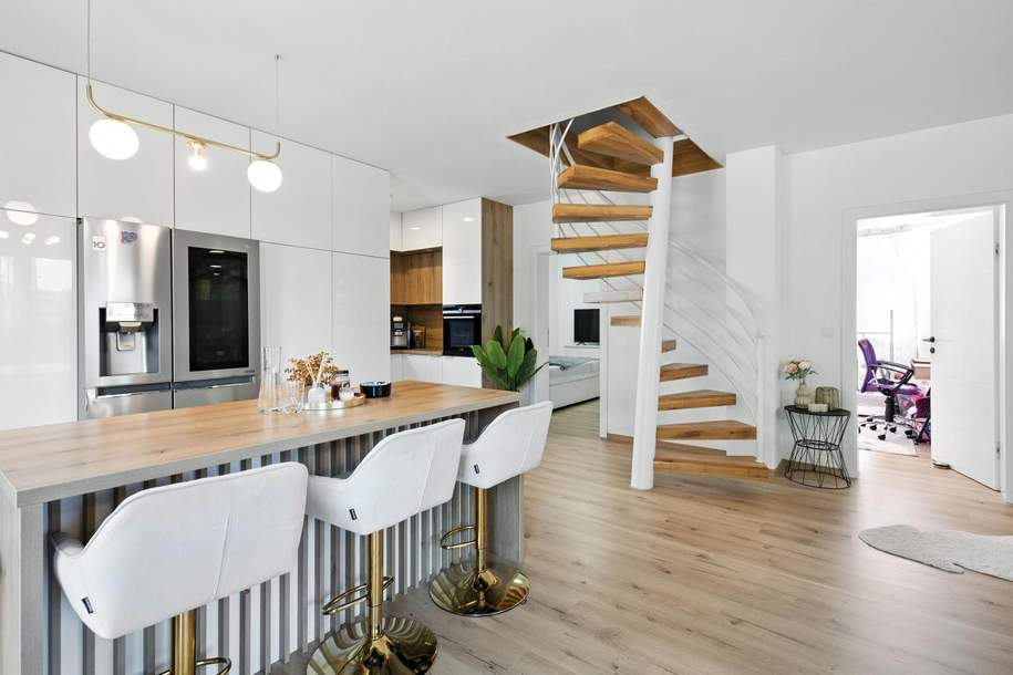 Modernes Neubau-Familienhaus mit Garten, Terrasse &amp; Doppelgarage im Weinviertel – ruhige Lage nur 35 Minuten von Wien!, Haus-kauf, 459.000,€, 2020 Hollabrunn