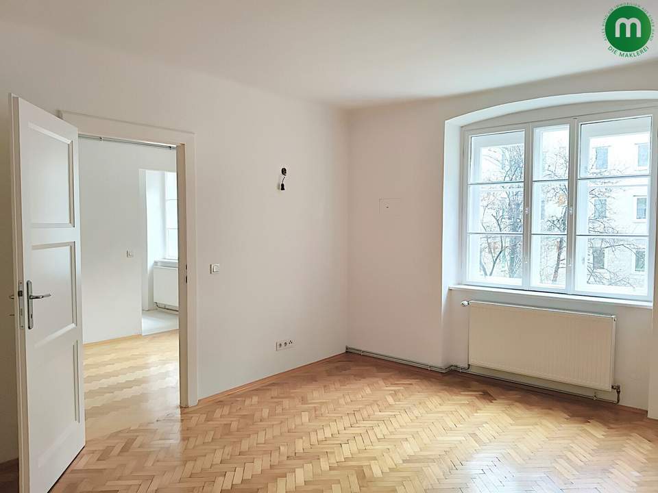 Unbefristete Miete: geräumiger 2-Zimmer-Altbau