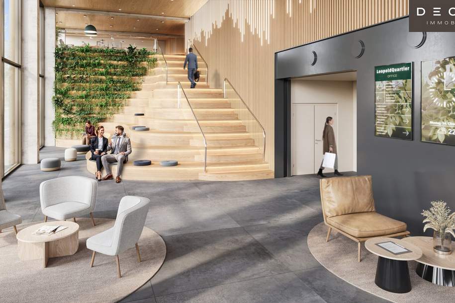 + + + LeopoldQuartier OFFICE + + + Holz-Hybrid-Bauweise + + +, Gewerbeobjekt-miete, 1.784,70,€, 1020 Wien 2., Leopoldstadt