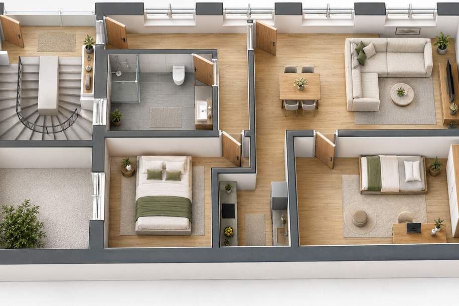 3-Zimmer-Wohnung in zentraler Lage mit Garagenplatz, Wohnung-kauf, 165.984,€, 5280 Braunau am Inn