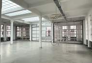 seltene Gelegenheit - lichdurchflutete, bezugsfähige Loftfläche für Kreative - rd. 328 m2 Büro/Atelier im Industrial-Loft mit Lift, wärmegedämmtes Dach, neue Lichtkuppeln, neue Loftfenster