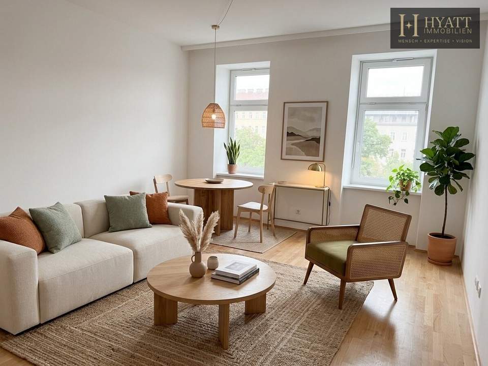 Urban wohnen, überraschend ruhig leben – stilvoll sanierter Altbau mit Lift, Freiflächen und moderner Energietechnik
