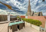 Dem Steffl so nah! Absolutes Traumapartment mit hochwertigen Einbaumöbeln und einzigartiger Dachterrasse samt Speiselift