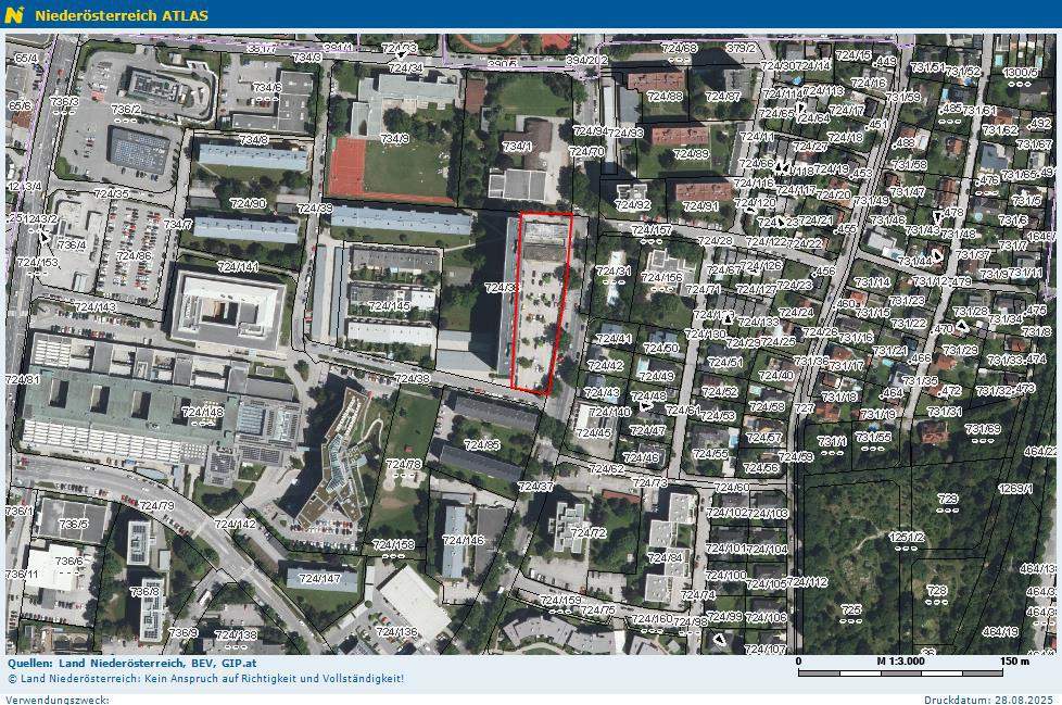 PKW-Abstellplatz in St. Pölten/Süd