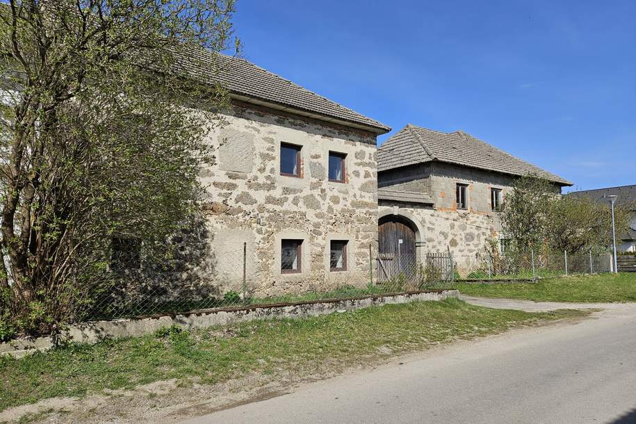 Dreikanthof im Dorfgebiet mit ca. 16 ha land- und forstwirtschaftl. Grundstücken, Haus-kauf, 445.000,€, 4273 Freistadt