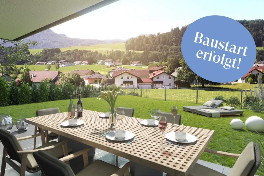 2 Zimmer Wohnung mit 89m² sonnigem Garten in Mondsee, Wohnung-kauf, 247.000,€, 5310 Vöcklabruck