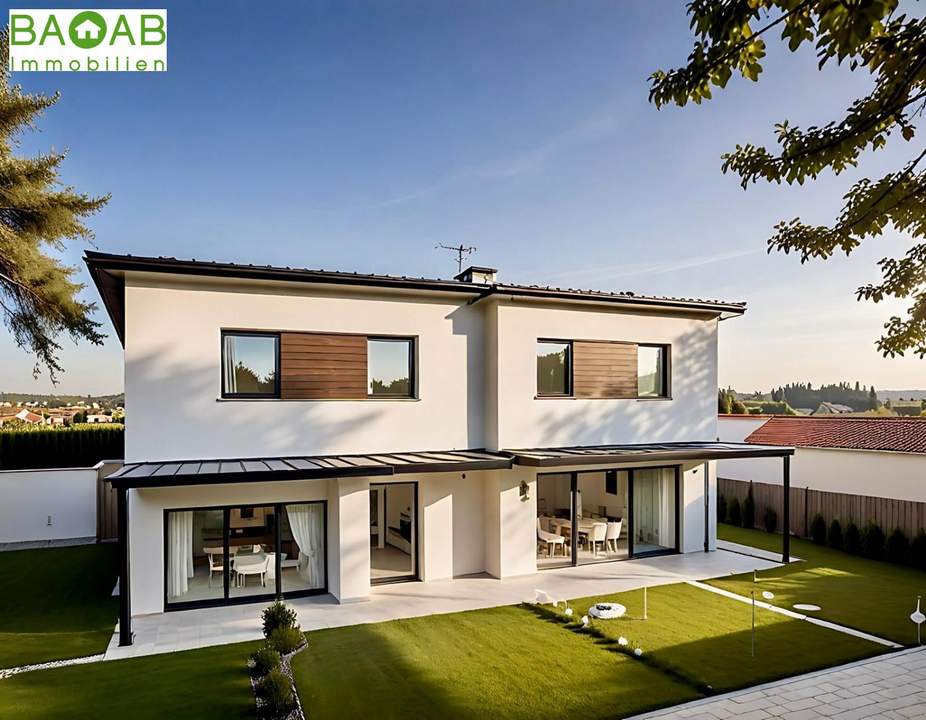 Exklusive Neubau-Doppelhaushälften mit Garten &amp; Terrasse in Top Lage - Hochwertig, Modern, Effizient