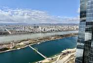 43. Etage Signature Skyline Supreme – Süd-Eckresidenz - 3 Zimmer, Freifläche und mit Panorama über Wien und Donau