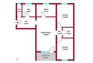 Wohnen im Grünen und bestens angebunden an Wien | GRÜNBLICK in den ruhigen Innenhof | Süd-West-Loggia | inkl. Stellplatz