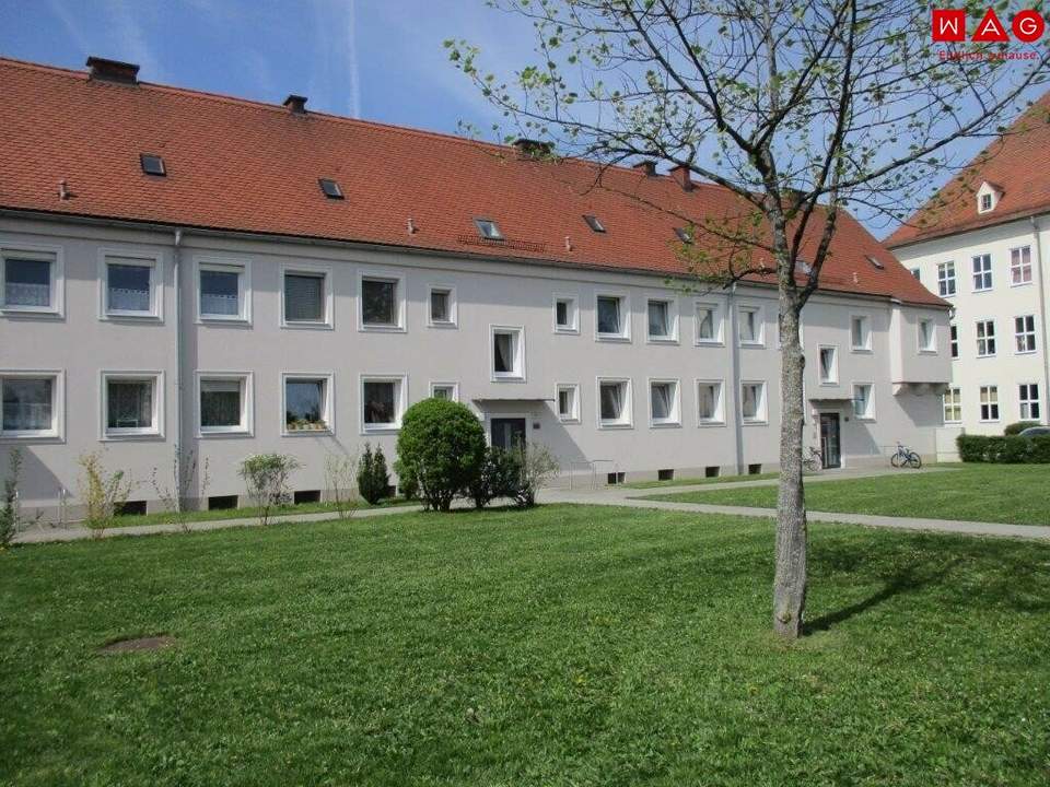 Wohnen im Einklang mit der Natur – moderne 2-Zimmer-Wohnung mit durchdachter und flexibler Raumaufteilung in ruhiger Grünlage am Stadtrand von Steyr Münichholz!