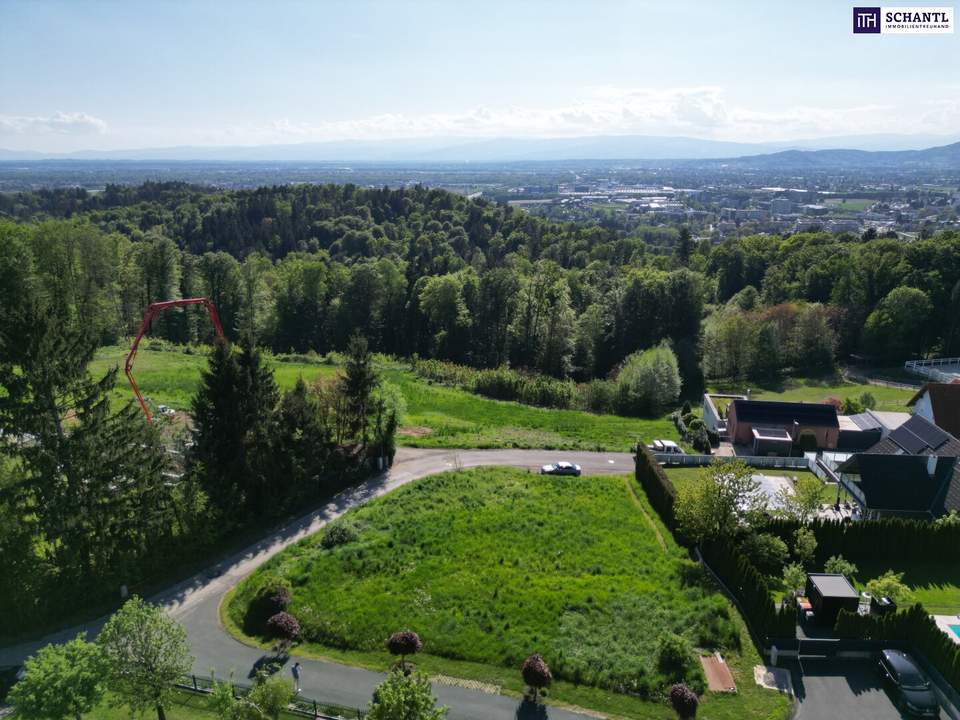 Lassen Sie sich DAS nicht entgehen - Exklusives 1291m2 großes Grundstück in Raaba – Traumhafte Lage mit Panoramablick! + GLASFASERANSCHLUSS