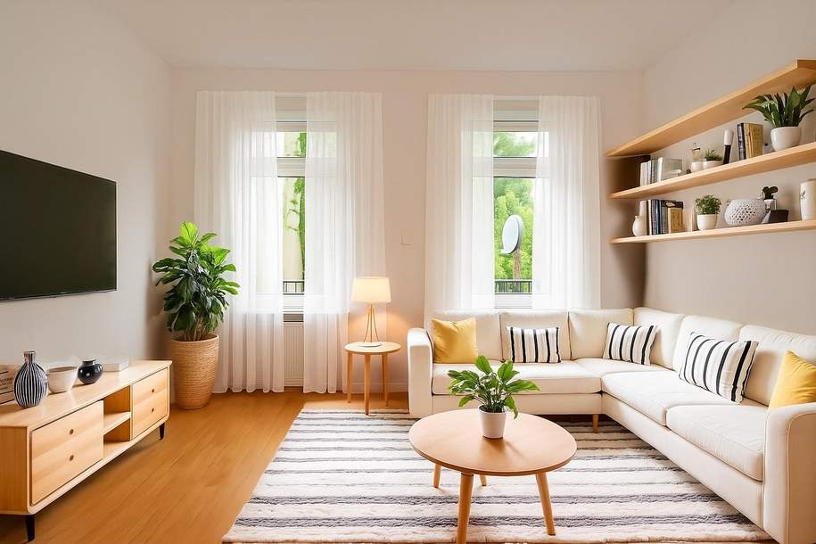 Charmante 1-Zimmer-Altbauwohnung mit Balkon in Hofruhelage, Wohnung-kauf, 155.000,€, 1120 Wien 12., Meidling
