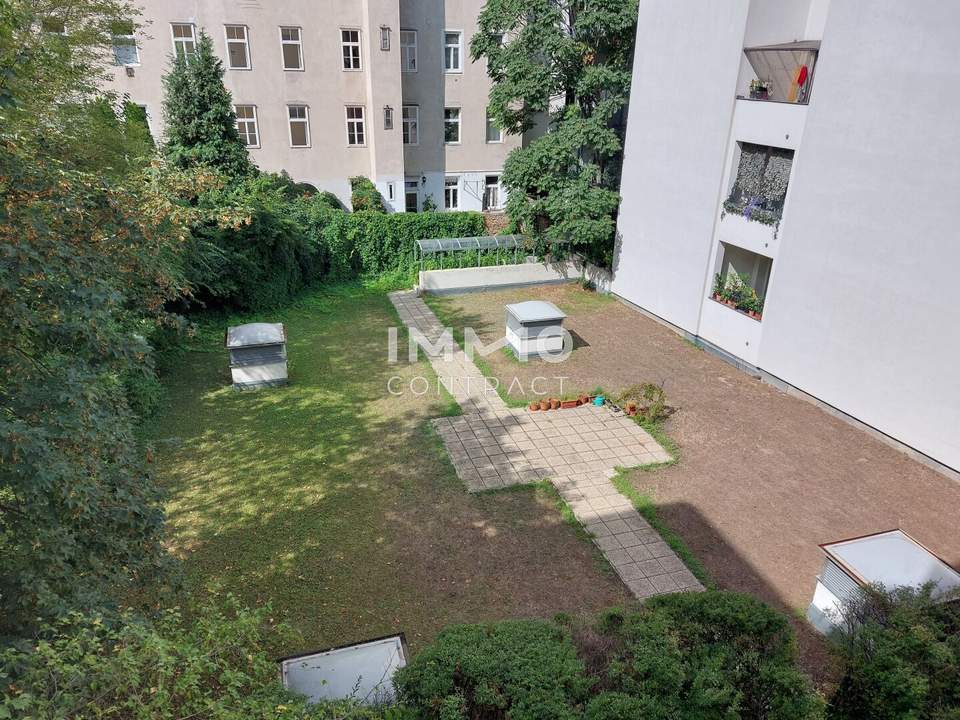 Ruhelage Innenhof Richtung Südwesten: Kleine 2-Zimmer-Wohnung Hartlgasse 17 - Top 19