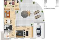 Licht, Luft und Freiheit: Bungalow mit großem Garten und Pool