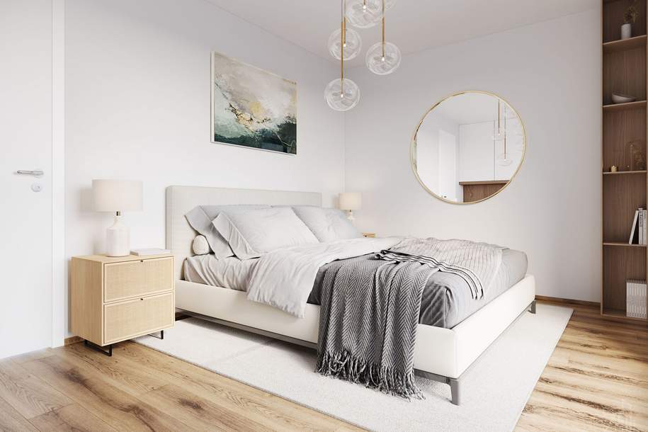 Helles, suburbanes Cityapartment mit Balkon | 2 Zimmer | Provisionsfrei, Wohnung-kauf, 333.300,€, 1210 Wien 21., Floridsdorf