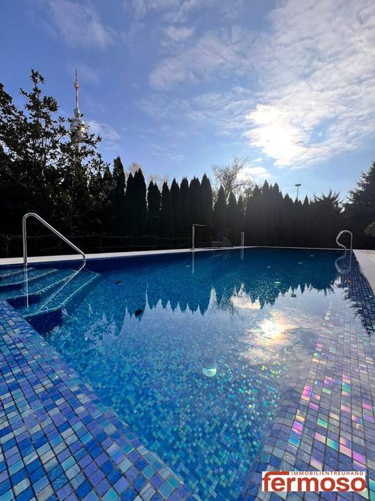 Exklusive Luxusvilla mit Pool und traumhaftem Garten in begehrter Lage von Bruckhaufen nahe Alte Donau und UNO City.