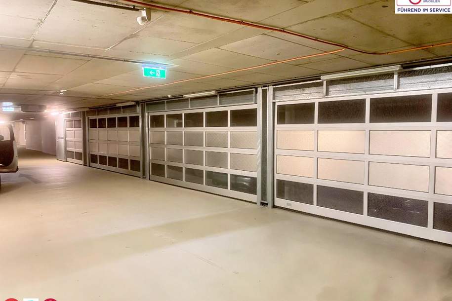 Abgeschlossene Doppel-Garagenbox mit Rolltor & Strom – 3. UG, nur Eigentümer, U1 Kagraner Platz, Kleinobjekte-miete, 500,00,€, 1220 Wien 22., Donaustadt